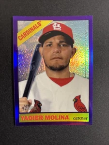Yadier Molina 2015 Topps heritage Purple Refractor - Picture 1 of 2