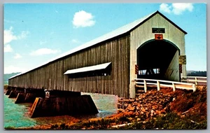 Postal Nuevo Brunswick segundo puente cubierto más largo Upper Dorchester cerca de Moncton - Imagen 1 de 2