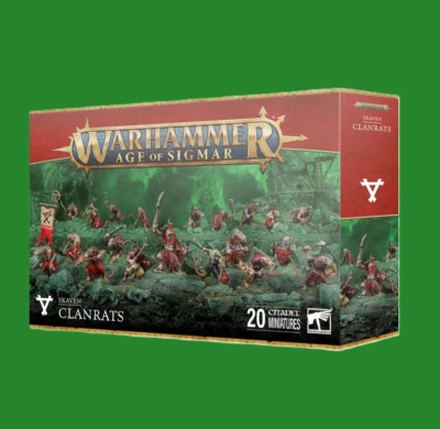 Warhammer AoS Skaven Skaventide Clanrats x20 (2024 Version) NEW Ships Fast NoBox - Image 1 of 2