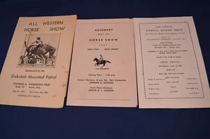 3 1960S Horse Show Programs,Marion, Mass,1961 & 1964,Vintage - Picture 1 of 3