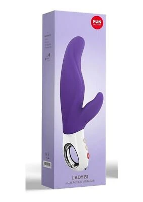 Lady Bi Silicone Vibrator with Clitoral Stimulator - Image 1 of 4