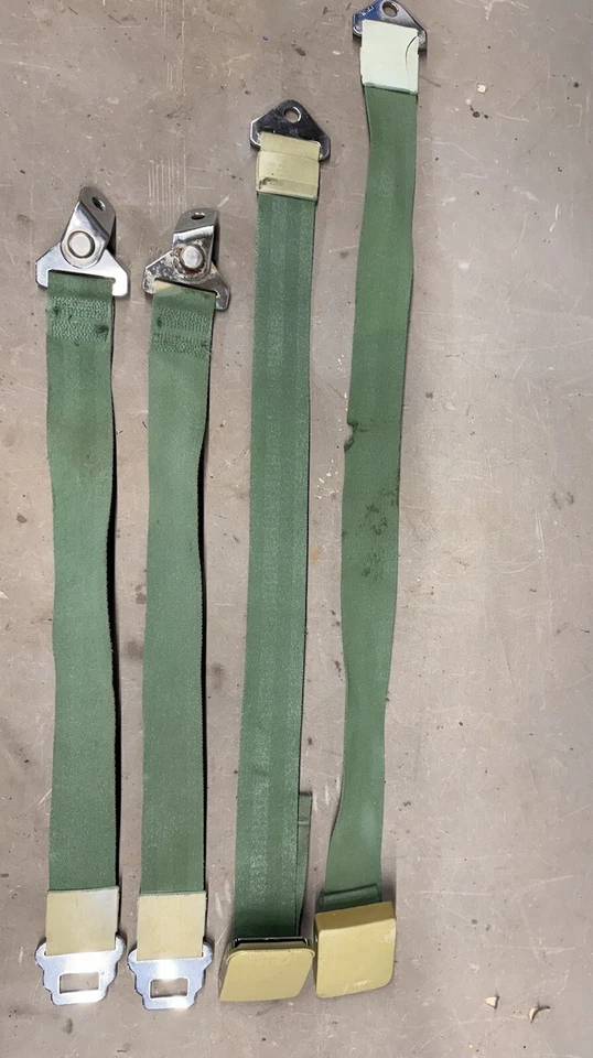 Ford Galaxie Mustang 1967 1968 cinturones de seguridad Falcon Fairlane Torino Ranchero OEM OE Foto 1 de 4