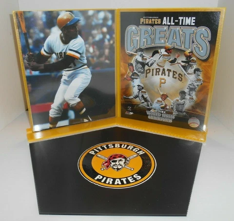 Choice of 2 Pittsburgh Pirate Display Bases for Sports Memorabilia Cover