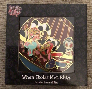 Helluva Boss When Stolas Met Blitz Jumbo Enamel Pin NEW - Picture 1 of 3