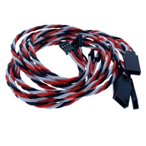 (5) Futaba Servo Extension Leads with 45CM Heavy Duty Twisted 20awg Wire - Picture 1 of 3