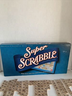 Hasbro 2004 Super Scrabble Crossword Game COMPLETE  - Image 1 of 4