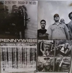 Pennywise - Land Of The Free "24 x "24 (Folded Promo Poster) - Picture 1 of 2