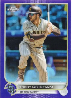 2022 Topps Chrome Purple Refractor #175 Trent Grisham #/250 - Image 1 of 2