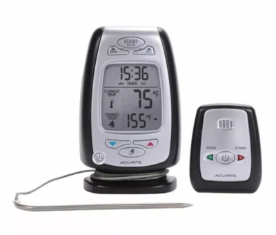 Termômetro digital para cozinhar e churrasco Acurite com pager remoto sem fio novo em folha - Imagem 1 de 4
