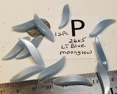 Termoestable Moonglow Lucite Plástico S Forma ondulada Para Joyería Reparación Artesanía Foto 1 de 2