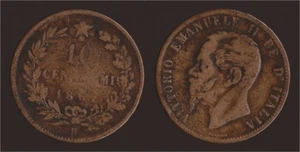 10 CENT 1867 H BIRMINGHAM - VITTORIO EMANUELE II - Bild 1 von 1