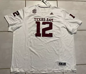 Nuevo con etiquetas camiseta de fútbol americano adidas aeroready Texas A&M Aggies #12 para hombre 4XL FT1572 - Imagen 1 de 14