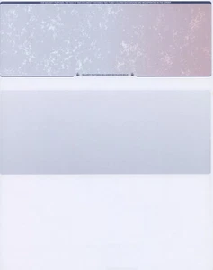 50 Blank Check Stock Paper - Check on Top - Blue/Red Prismatic - Picture 1 of 6