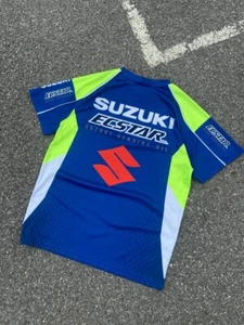 Vintage Team Suzuki Poloshirt Rennmotorrad MOTO Herren Größe M blau - Bild 1 von 5