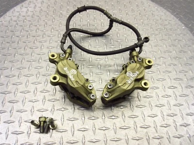 Pastilla de freno delantera izquierda derecha Ducati ST2 2002 97-03 línea de manguera OEM Foto 1 de 4