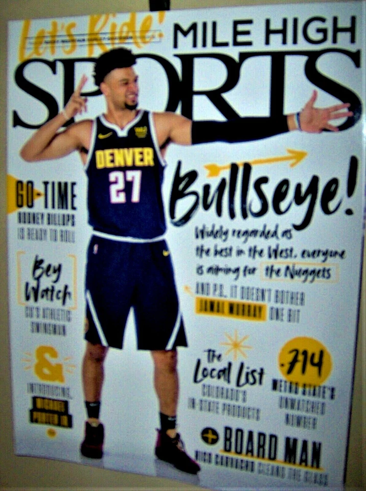DENVER NUGGETS JAMAL MURRAY Mile High Soprts November  2019 Magazine  - Imagem 1 de 1