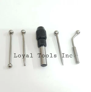 Wiggler & Center finder Set Work Edge Centre Finding 5 Pcs Set - Picture 1 of 5