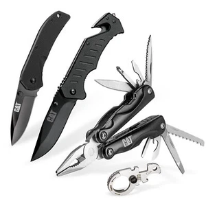 Cat 4 Piece Multi-Tool and Folding Pocket Knife Set - 980103 - Afbeelding 1 van 7