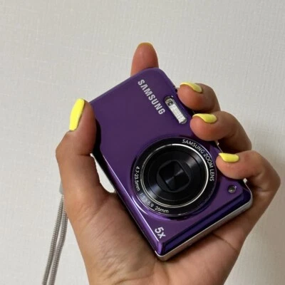 Samsung PL170 Digital Camera 16.1 MP 5x Optical Zoom Image Stabilization Purple - Image 1 of 4