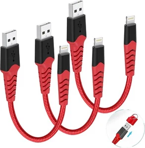 GOPALA Short Lightning Cable, 3Pack 20cm iPhone Charger Cable with Keychain - Picture 1 of 8