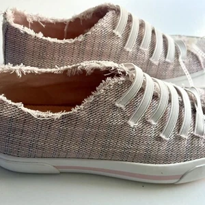 Rocket Dog Women’s Size 6 Casual  Sneaker NEW Pink Tweed no tie Lace - Picture 1 of 6