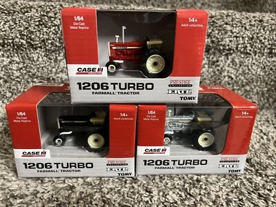 1/64 2024 ERTL Case IH Farmall 1206 Turbo With Duals! Set Of 3 W/ CHASES! NEW!! - Image 1 of 4