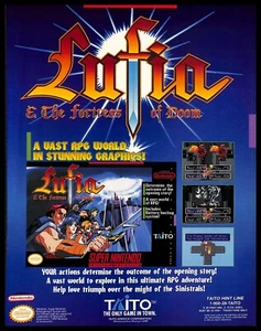 1994 Lufia The Fortress Of Doom Retro Video Game PRINT AD Taito Super Nintendo - Picture 1 of 4