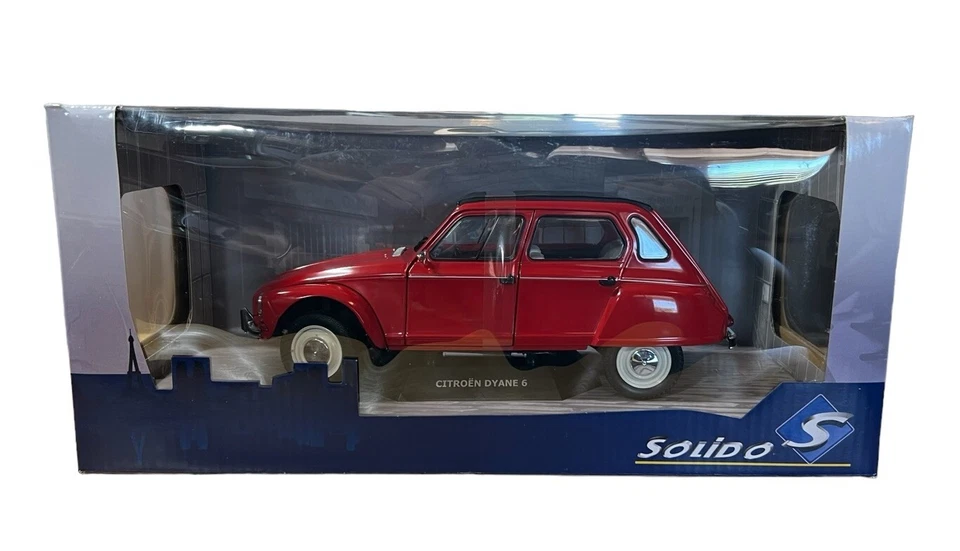 Solido Citroen Dyane 6 Rouge Corsaire 1968 Red Collector's Scale Model Car 1:18 - Image 1 of 4