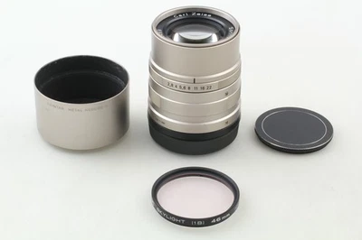 w/ Hood [ MINT ] CONTAX Carl Zeiss Sonnar T* 90mm f2.8 for G1 G2 Lens From JAPAN - Image 1 of 4