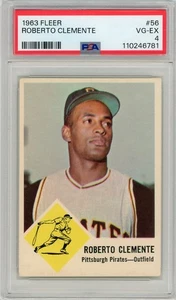 1963 Fleer Baseball #56 Roberto Clemente PSA 4 - Bild 1 von 2