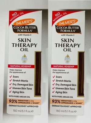 2 x Palmers Kakaobutter Hauttherapie Öl Hagebutte mit Vitamin E 150ml/5 oz. - Bild 1 von 4