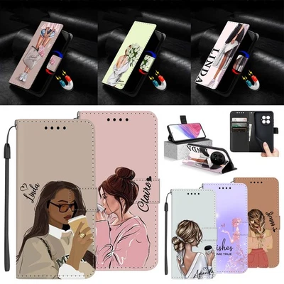 Phone Cover For OnePlus 13S 11 12 13 Nord 4 5 Custom Name Flip Wallet Girls Case — 第 1/4 张图片