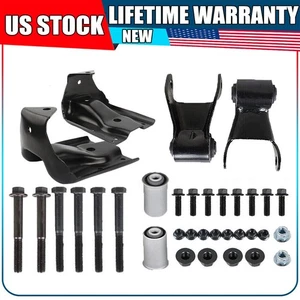 Rear Leaf Spring Hanger Bracket and Shackle Kits For Chevy Silverado GMC Sierra - Bild 1 von 13