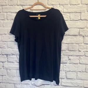 J. Jill Pima Cotton Tee Relaxed Fit Short Sleeve Everyday Top XL - Picture 1 of 6