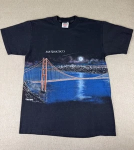 Vintage 90s San Segal Sportswear San Francisco M T Shirt Wrap Around Golden Gate - Picture 1 of 9
