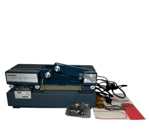 Editor de películas Minolta vintage 8 mm en caja funcionando enchufe de EE. UU. - Imagen 1 de 14