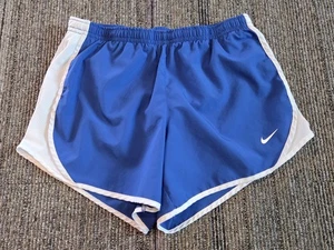 Nike Dri Fit Blue Lined Shorts Girls Size Large - Picture 1 of 5