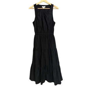 On 34th Maxikleid mit offenem Rücken Stufen schwarz Größe Medium minimalistisch Coastal Resort - Bild 1 von 6