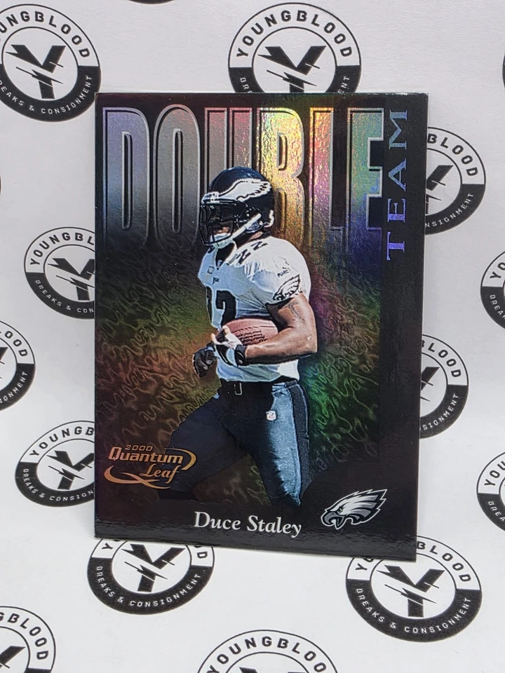 Duce Staley Donovan McNabb 2000 Quantum Leaf Double Team /1500 #DT-19 Eagles SP - Image 1 of 2