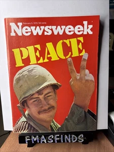 PR4 1973 US ARMY GI PEACE Feb 5 NEWSWEEK Magazine Newsstand  - Imagen 1 de 1