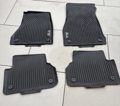 Audi A4 B9 2016 onwards Front Rubber Floor Mats 8W2061501 041 - Image 1 of 4