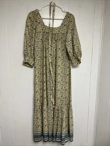 Vestido Christy Dawn The Bianca Larkspur Ditsy Field Seda-Algodón Talla PS - Imagen 1 de 9