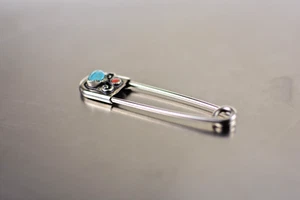 Große Sicherheitsnadel Türkis Risdon Schlüsselanhänger - Bild 1 von 7