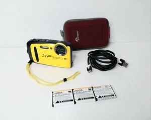 Fujifilm FinePix☆ XP120 Digital Underwater Camera~Yellow/3 Batt/ Case/6' USB VGC - Picture 1 of 12