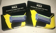 2 x prowin MAX RAZOR BLADES FOR MEN 3 Stück, 6-Fach-Klinge + Trimmer, neu + OVP