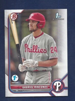 GABRIEL RINCONES  RARE FIRST EDITION  2022 BOWMAN DRAFT .99 SHIP - Image 1 of 2
