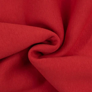 Sweatshirt Stoff uni rot (Preis= 0,5 Meter) - Bild 1 von 3