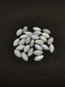 White Moonstone 12x10mm Oval Cabochon – Smooth Natural White Gem - Picture 1 of 3