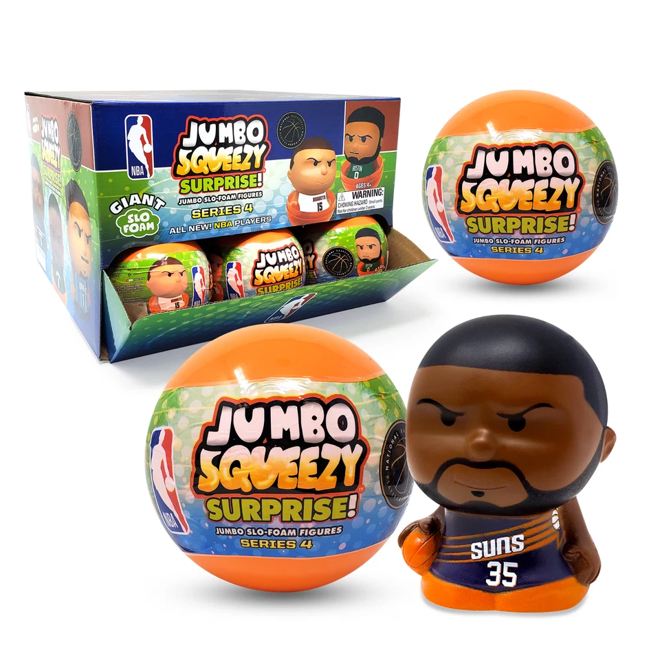 Paquete de persianas cápsula Jumbo Squeezy 2025 NBA SELLADO DE FÁBRICA 5" ESPUMA DE ELEVACIÓN LENTA Foto 1 de 3