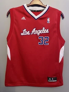 Adidas Griffin Los Angeles Clippers Jersey #32 Adidas Red Size Youth Large (C117 - Picture 1 of 7